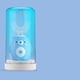 thumbnail image 3 of Cepillo de dientes eléctrico sónico de 360 grados para niños, recargable, inteligente, en forma de U, de silicona, con vaso de desinfección para niños, 3 of 5