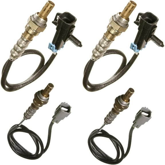 Front and Rear Oxygen Sensors Compatible with CADILLAC 2006 CTS 6L V8 4pcs o2 sensor