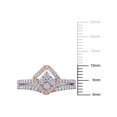 thumbnail image 2 of Everly Women's Diamond Diamond 14k Rose Gold Bridal Set, 2 of 7