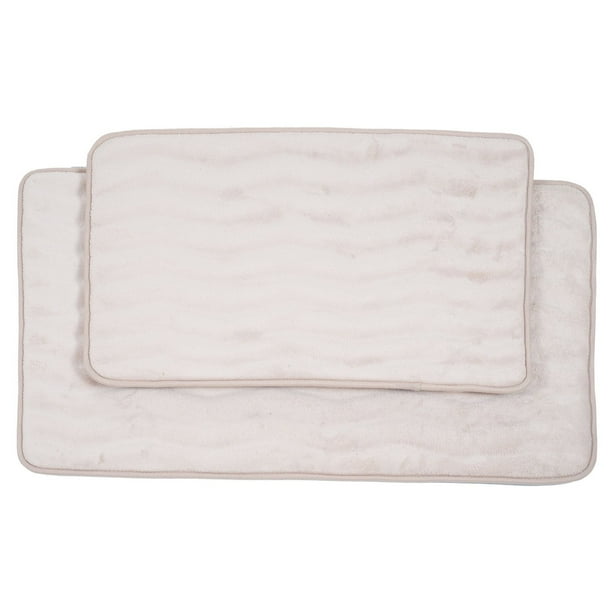 Lavish Home 2 Piece Memory Foam Bath Mat Set