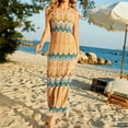 thumbnail image 2 of Plebaso Cache-Maillot Boho pour Femmes Robe Débardeur Maxi Sans Manches Tenue de Plage Été Maillot de Bain Bikini Cache-Maillot, 2 of 6
