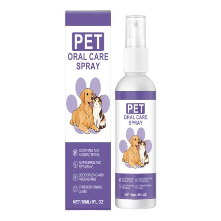 Mozhitti Pet Spray For Dogs & Cats – Enzyme Based Oral Care Mist With Hypochlorous & Galla Japonica To Freshen Breath Support Clean Teeth 30ml