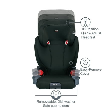 Britax Skyline High Back Booster Car Seat, Dusk