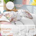 thumbnail image 5 of Sweet Home Full Size Comforter Set, Easter Bunny Spring Butterflies Flowers Country Leaf Bedding for All Seasons, 4 Pcs Bed Set, 1Quiltcover (86"x86") ,1Sheet(80"x116"), 2Pillowcases (30"x20"), 5 of 12