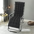 thumbnail image 5 of SAYFUT Lounge Chaise Chair Cushion Tufted Soft Comfort Deck Chaise High Back Cushion Outdoor/Indoor Rocking Chair Padded with Ties, 5 of 6
