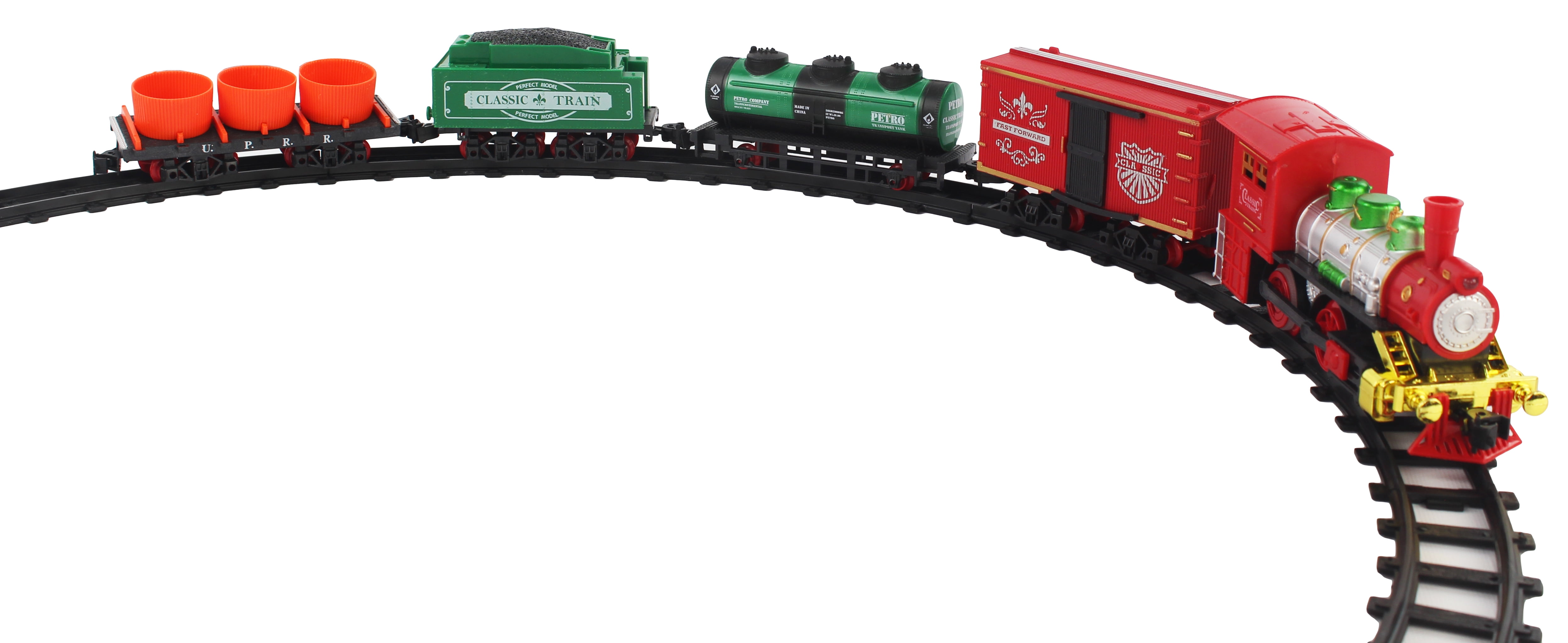 15 PCS Battery Operated Toy Train Playset Children 5 Train Cars