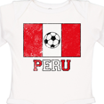 thumbnail image 4 of Inktastic Peruvian Soccer Boys or Girls Long Sleeve Baby Bodysuit, 4 of 5