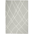thumbnail image 2 of Nourison Feather Soft High-Low Shag Grey Ivory 3'11" x 5'11" Area Rug, (4' x 6'), 2 of 9