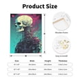 thumbnail image 2 of Sikiie Cartoon Art Skull Print Canvas Decorative Hanging Painting, Anti-shrinkage Hanging Frame, Suitable for Home, Office Wall Decorations, 2 of 6