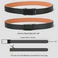 thumbnail image 2 of GAEKEAO Leather Ratchet Belt for Men Automatic Adjustable Click Buckle Belts for Dress Casual Trim to Fit with Gift Box, 2 of 8