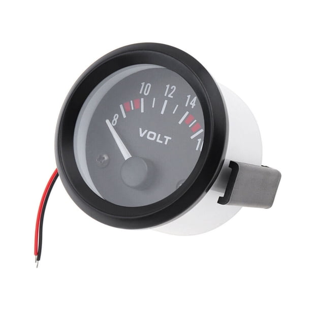 Methold Medidor de voltaje de 816 V para piezas interiores de automóviles Fácil instalación Máx. Piezas de repuesto 0.3A para interior Kits de molduras para tableros de automóviles