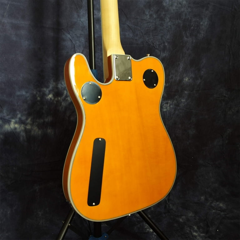 Zuwei Yellow Semi-Hollow Body ZW-TL Electric Guitar Custom