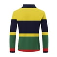 thumbnail image 4 of DecSea Polo à Manches Courtes et Longues pour Hommes Chemise Décontractée Patchwork 1/4 Zip Col, 4 of 5