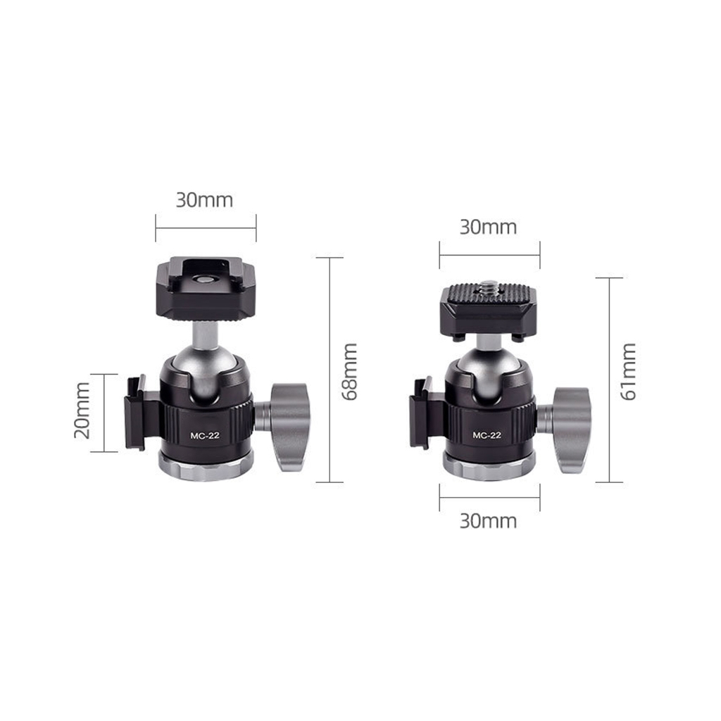 WINDLAND Aluminum Tripods For Camera Phone Desktop With 6kg Load Capacity Adjustable Height 20mm 140mm