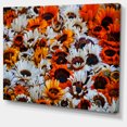 thumbnail image 2 of Colorful Sunflowers in Garden - Floral Canvas Art Print, 2 of 3