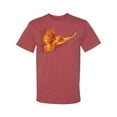 thumbnail image 2 of Wild Bobby, Mythical Fiery Phoenix, Pop Culture, Men Graphic Tees, Vintage Heather Red, 5XL, 2 of 3