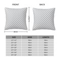 thumbnail image 4 of YFYANG Square Decorative Throw Pillow Case (Without Pillow Insert), Grey Check Stripe Bedroom Sofa Car Cushion Cover, 20"x20", 4 of 9