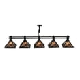 thumbnail image 5 of Meyda 137562 75 in. Ducks in Flight 5 Light Island Pendant, Black & Silver Mica, 5 of 5