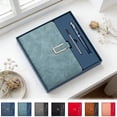 thumbnail image 1 of Premium Paper Meeting Record Book, Simplified Business Office Notebook With Reinforced Binding, for Professional Note Taking, Black, 1 of 6