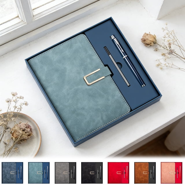 Premium Paper Meeting Record Book, Simplified Business Office Notebook With Reinforced Binding, for Professional Note Taking, Black