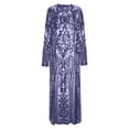 thumbnail image 4 of XIAONU Women's Sequin Long Sleeve Open Cardigan Full Length Slim Fit Evening Party Coat, 4 of 5