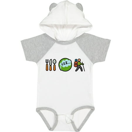 

Inktastic Hiking Eat Sleep Hike Gift Baby Boy or Baby Girl Bodysuit