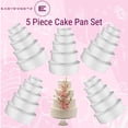 thumbnail image 4 of EasySweetz Round Cake Pan - 5 Pcs Set - Anodized Aluminum Cake Pan Set 2” Deep (4”, 6”, 8”, 10” 12” x 2”), 4 of 14