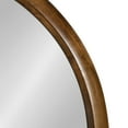 thumbnail image 4 of Kate and Laurel Pao Midcentury Modern Round Wood Wall Mirror, 28 Inch Diameter, Walnut, Decorative Circle Mirror with Warm Wood Finish for Robust Wall Decor, 4 of 8