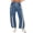 Blue, variant on Women's Baggy Wide Leg Pants Casual Drawstring Elastic Waisted Contrast Color Workout Y2K Track Pants