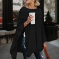 thumbnail image 3 of HJYCHN Elegant Off Shoulder Women's Wraps Asymmetric Hem Blouse Soft Flowy Shawl Top for Style Black XXL, 3 of 9