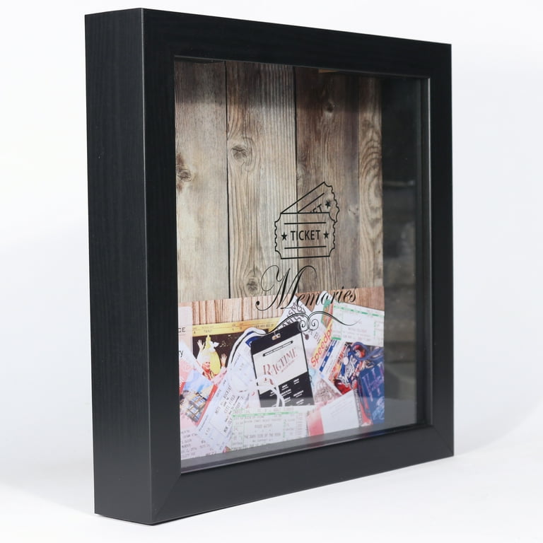 Lawrence Frames 10x10 Black Shadow Box Ticket Holder - Walmart.com