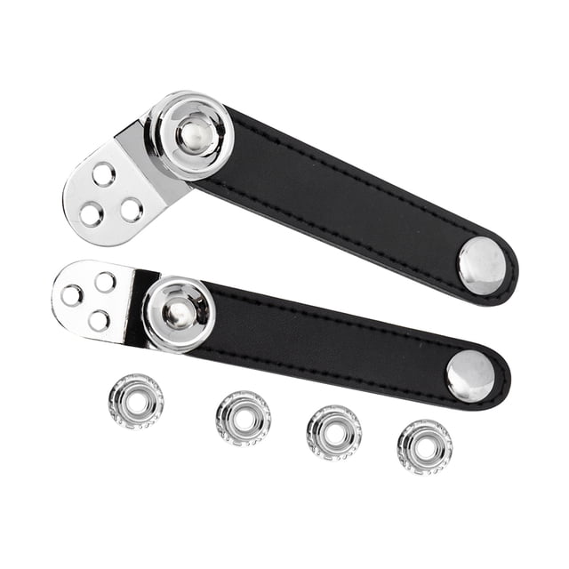 NUOLUX 2Ud Para Con Hebillas En Acero Y Cuero Negro Para Uso En Estuches