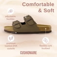 thumbnail image 4 of Sandals CUSHIONAIRE Lane - Plantilla de corcho para mujer, color marrón, talla 8, 4 of 8