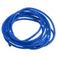 thumbnail image 1 of Cordón de cuero trenzado, cuerda de cuero genuino trenzado plegado para manualidades, fabricación de joyas, collar, pulseras de 2.2 yardas azul, 1 of 7
