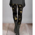 thumbnail image 1 of Pantalones deportivos holgados con tobillos atados para mujer con estampado digital de seda de leche, serie Halloween, 1 of 6