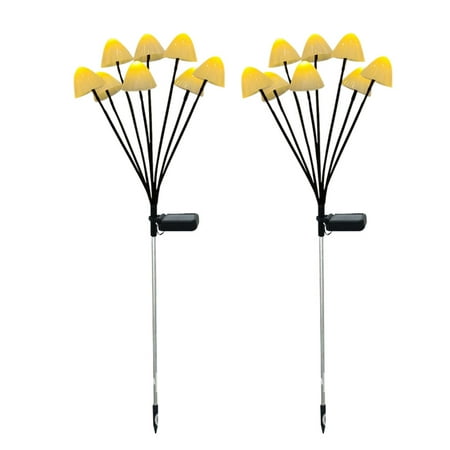 

2pcs Solar Ground Light Durable Lawn Lamp Swing Automatic Switch for Home Garden