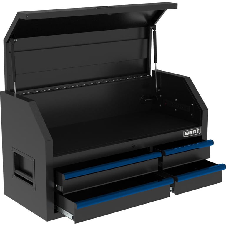 HART 42-Inch 4-Drawer Heavy-Duty Steel Tool Chest, Locking Top