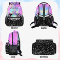 thumbnail image 3 of Jiaoprinted Custom Cheer Backpack Personalized Cheerleader Shoulder Bag with Name Laptop Bag for Women, Cheerleading Gifts, Rainbow Pinks, 3 of 7