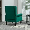 thumbnail image 4 of Miniyam Velvet Armchair with Wood Frame, Modern Accent Chair Lounge Chair with Sturdy Wood Legs, for Living Room Bedroom,Green, 4 of 12