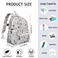 thumbnail image 6 of Boston Terrier Backpack for School,Cute School Bag,Schoolbag with Adjustable Shoulder Straps & Padded Back,13.4"x11"x4.7", 6 of 6
