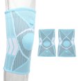 thumbnail image 4 of Rodillera De Compresión, 1 Par De Rodilleras Deportivas Elásticas De 4 Lados, Antideslizante, Azul Cielo Para Yoga ANGGREK No, 4 of 7