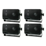 PYRAMID 4 Pack 2022SX 3.25" 200w 3-Way Car Speakers, Audio Mini Box System Inside