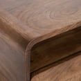 thumbnail image 4 of Kate and Laurel Kato Modern Wood Floating Side Table with Drawer, 18 x 10 x 9, Walnut Brown, Contemporary Wooden Floating Nightstand for Bedroom Bedside Table, 4 of 9
