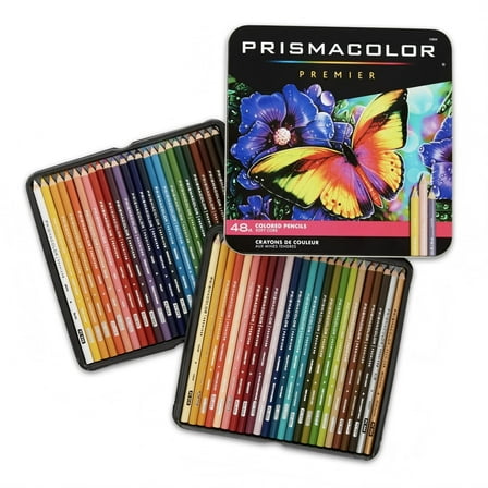 Prismacolor Premier Soft Core Colored Pencils, Assorted Colors, - Set of 48