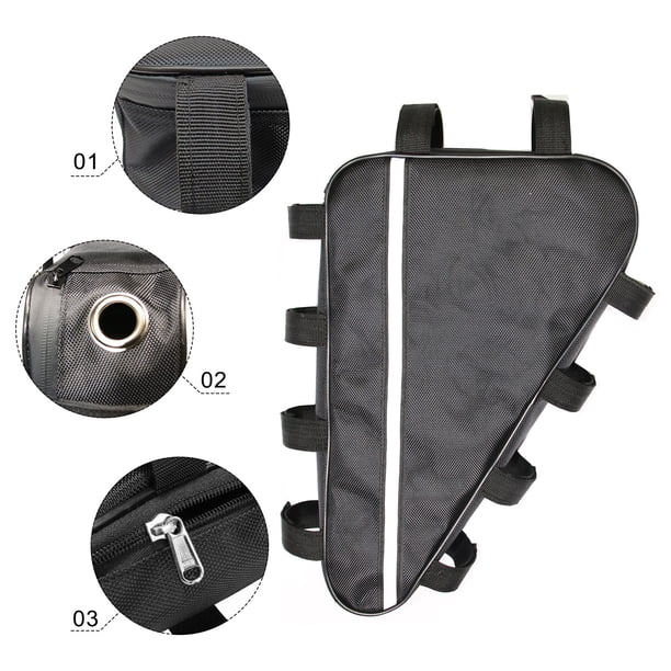 Sac De Cadre Triangulaire étanche Pour Batterie De Vélo électrique 24-72V – Support En Tissu Oxford, Protection Pluie Et Chocs, 36x22 Cm