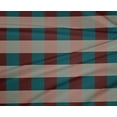 thumbnail image 4 of oneOone Polyester Lycra Dark Teal Green Fabric Gingham Check Craft Projects Decor Fabric Printed By The Yard 56 Inch Wide, 4 of 4