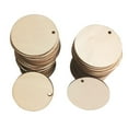 thumbnail image 2 of 50pcs Handmade Wooden Discs Gift Tags Hanging Decorations for Cards Tags to Make ( String Not Included ) , as described, 3cm, 2 of 6