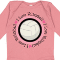 thumbnail image 4 of Inktastic I Love Volleyball Sports Girls Long Sleeve Baby Bodysuit, 4 of 5