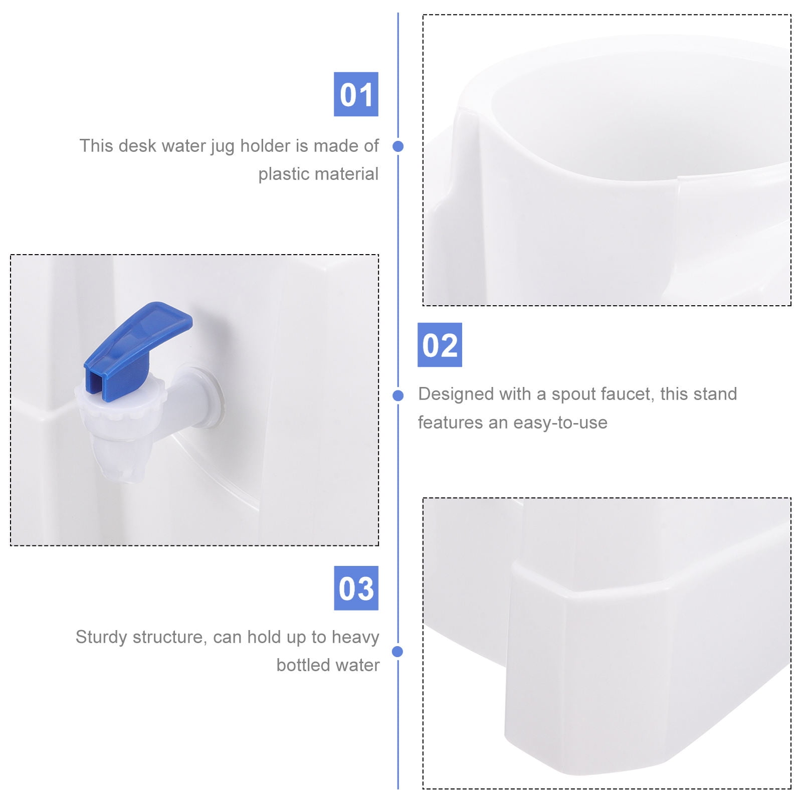 UPGRATOR 1Pcs Water Dispenser With Tap For Daily Drinking 27X23.5In