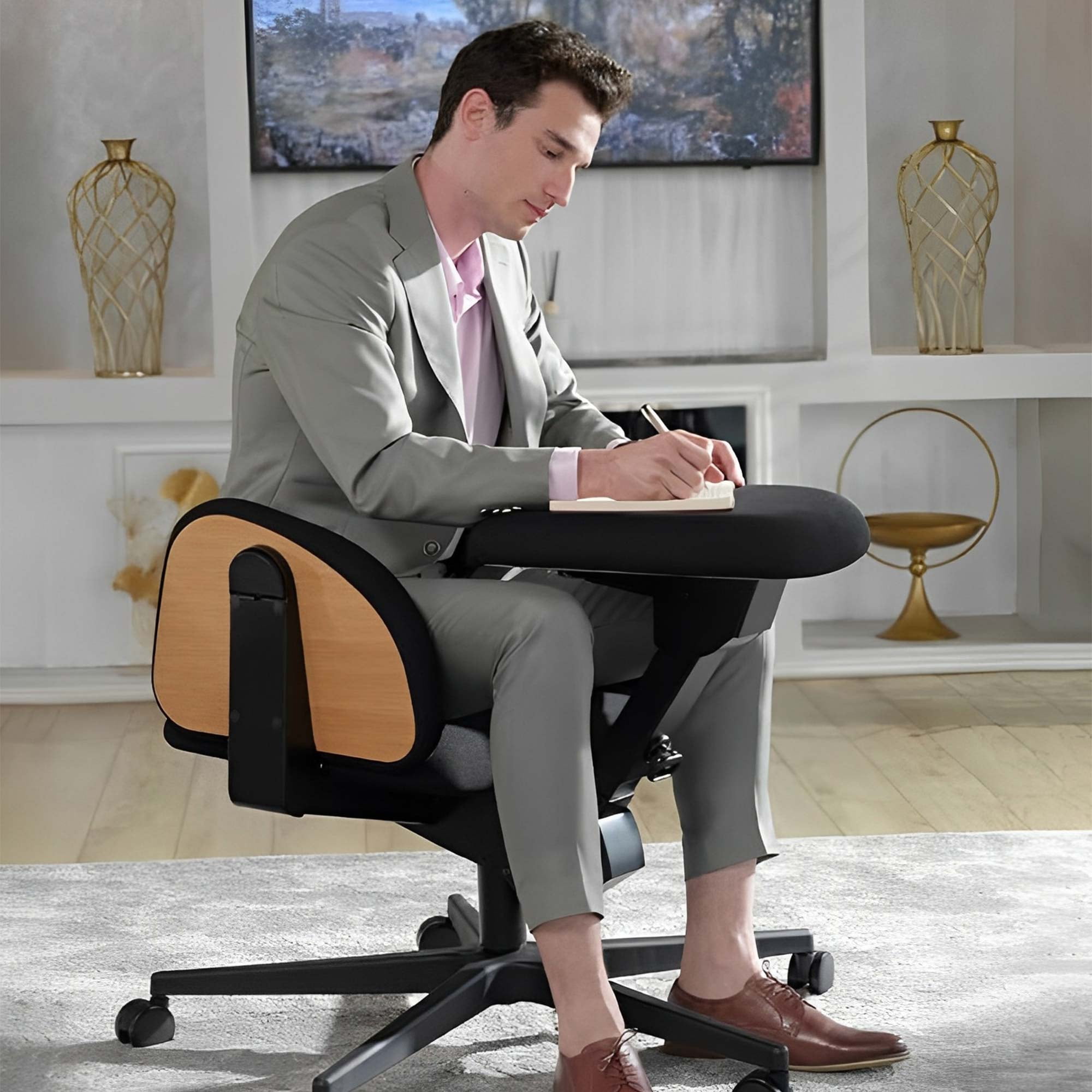 TOPTENG Multifunctional Creativity Chair Meditation Chair Chair Cross Legged Office Home Transformable and movable chair Ergonomic Chair for Improved Sitting Posture